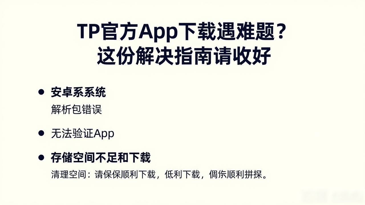 TP官方下载app的技术支持与问题解决_TP官网下载安装教程_TP官方App下载安装问题