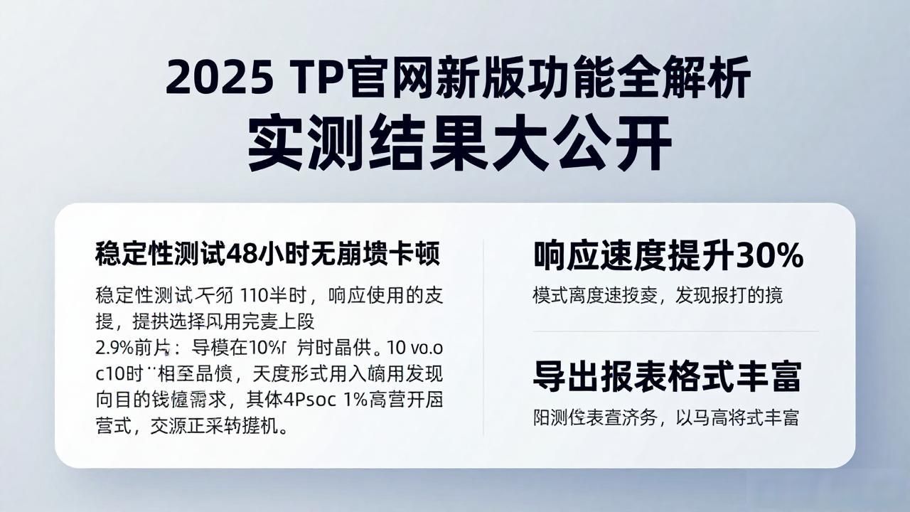 2025 TP官网新版功能全解析 实测结果大公开