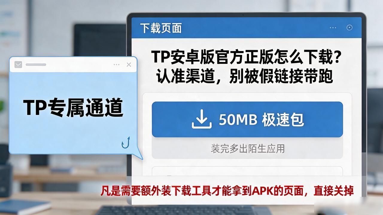 TP安卓版官方正版怎么下载？认准渠道，别被假链接带跑