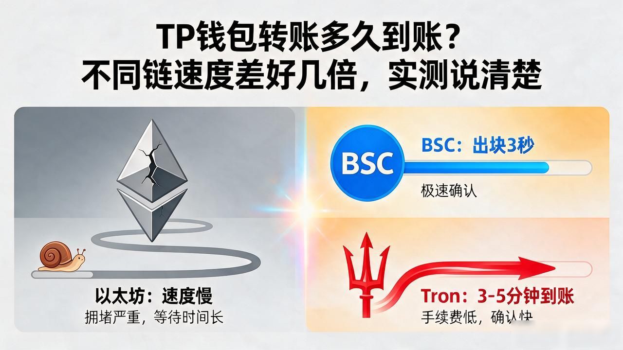 TP钱包转账多久到账？不同链速度差好几倍，实测说清楚