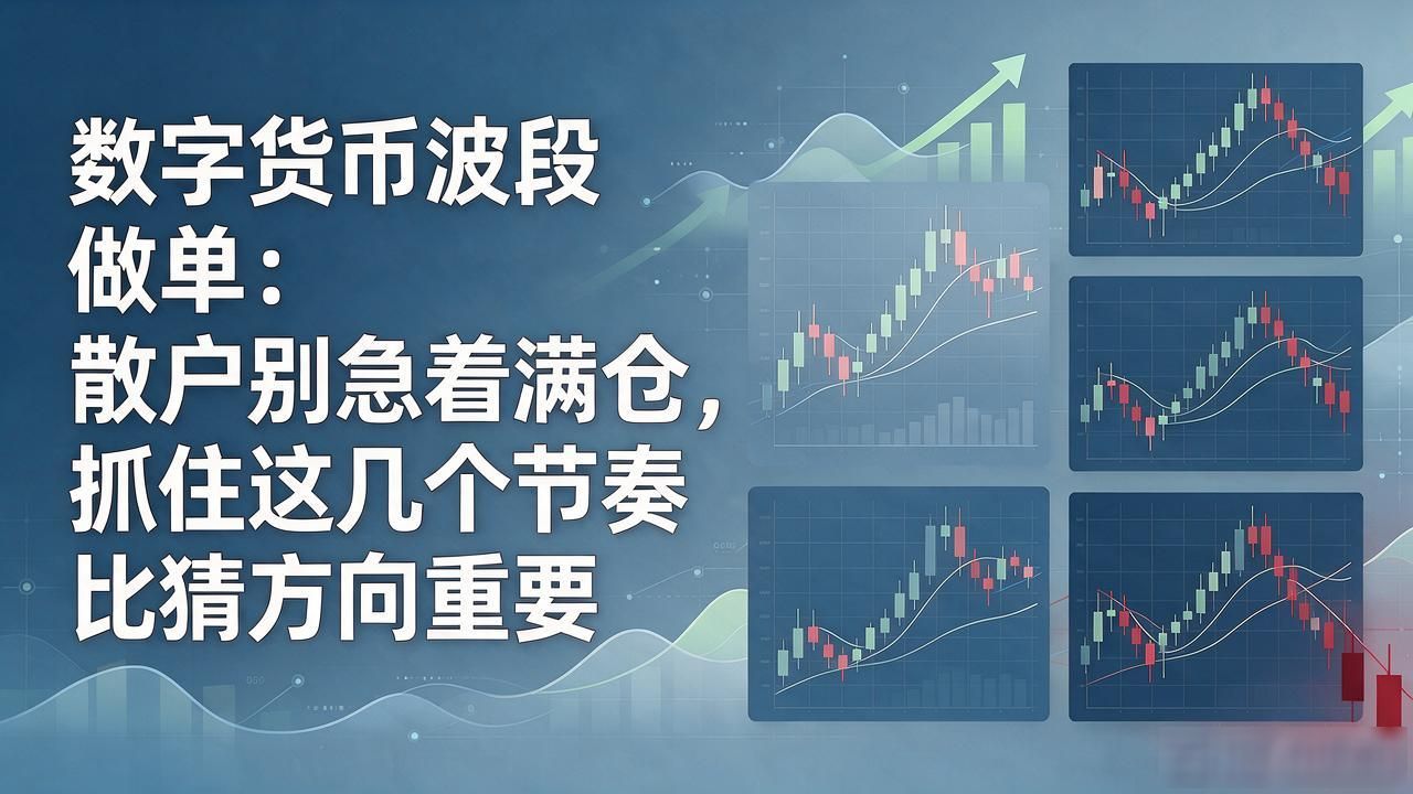 数字货币波段做单：散户别急着满仓，抓住这几个节奏比猜方向重要