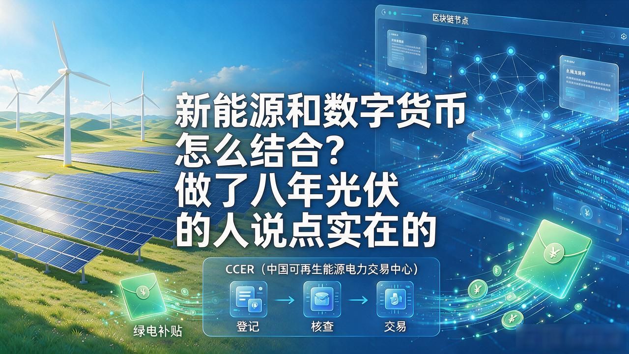 新能源和数字货币怎么结合？做了八年光伏的人说点实在的
