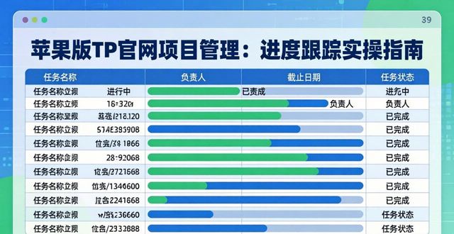 苹果版TP官网项目管理：进度跟踪实操指南