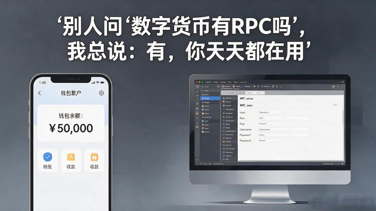 别人问"数字货币有RPC吗"，我总说：有，你天天都在用