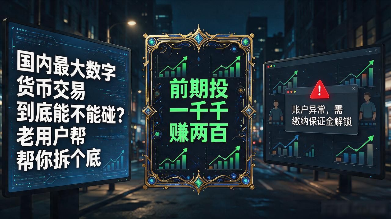 国内最大数字货币交易到底能不能碰？老用户帮你拆个底