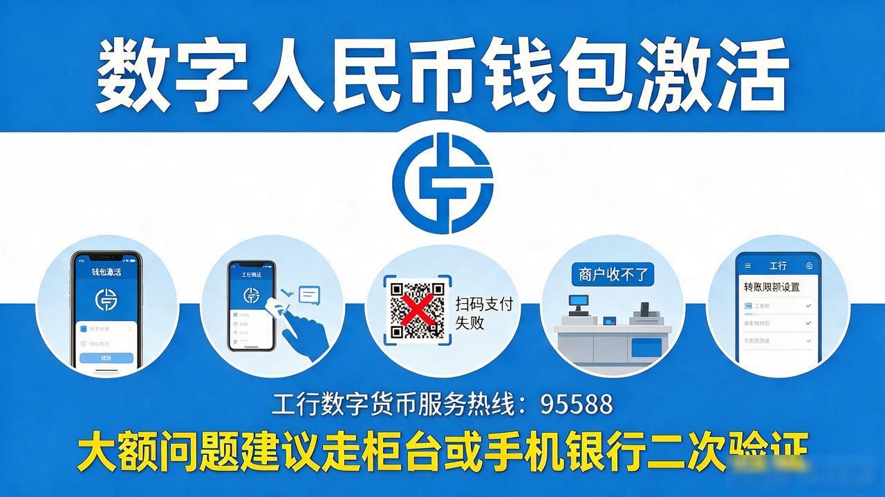 工行数字货币服务热线多少？数字人民币问题打这个电话问
