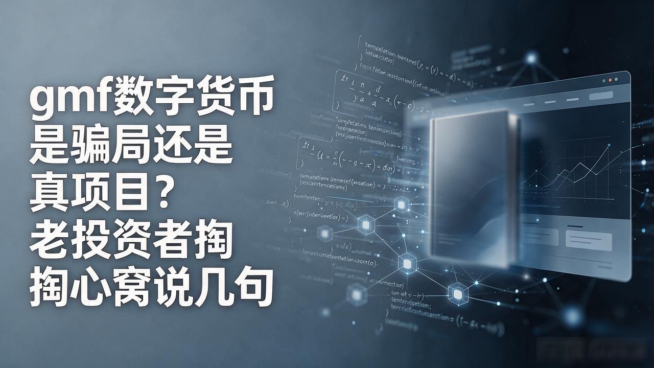 gmf数字货币是骗局还是真项目？老投资者掏心窝说几句