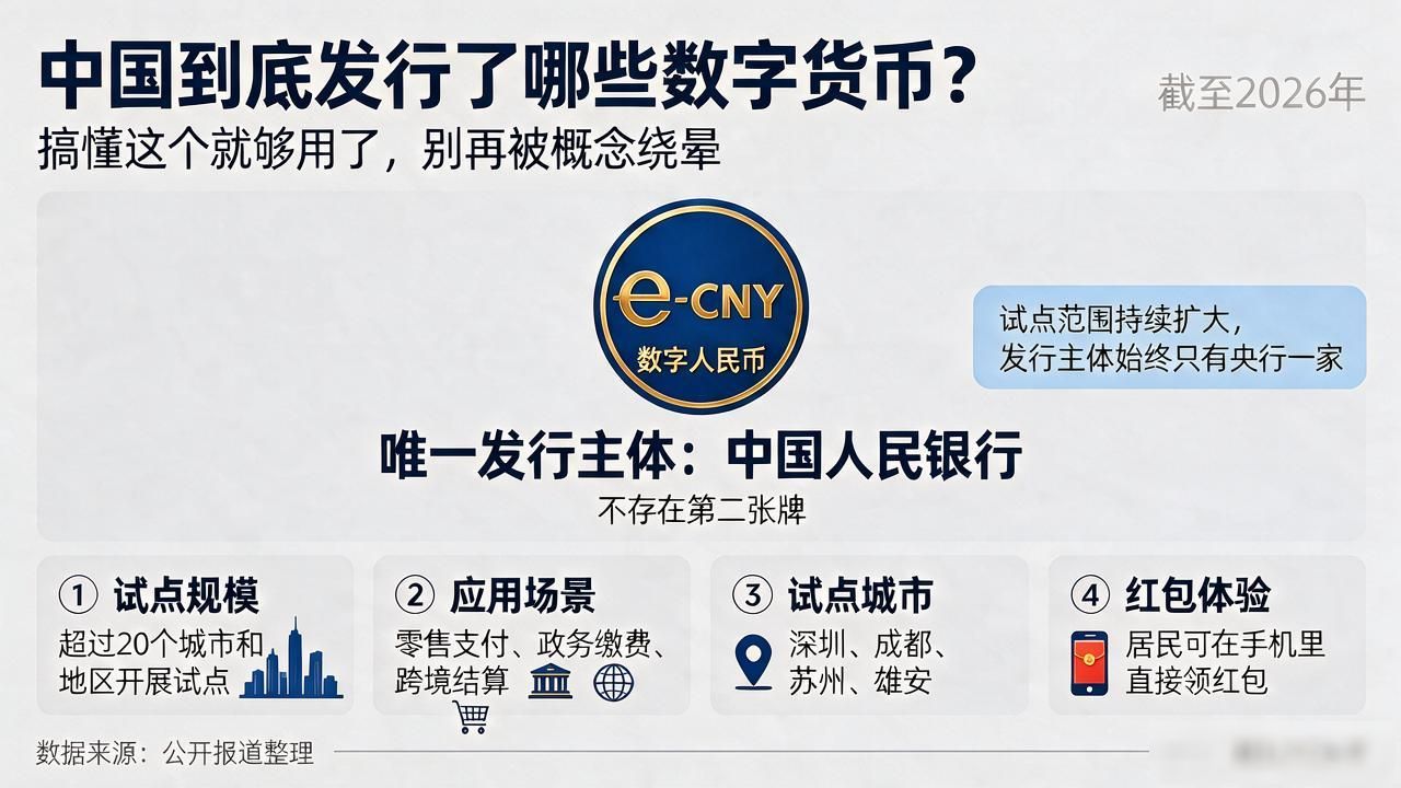 中国到底发行了哪些数字货币？搞懂这个就够用了，别再被概念绕晕