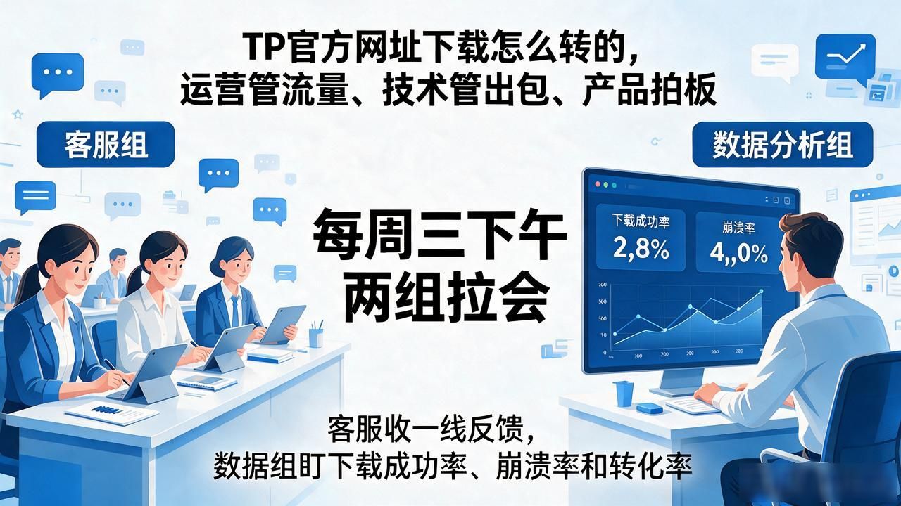 TP官方网址下载怎么转的，运营管流量、技术管出包、产品拍板