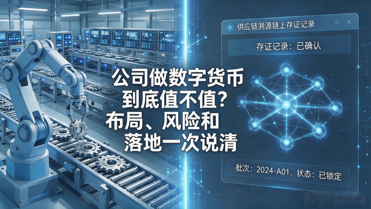 公司做数字货币到底值不值？布局、风险和落地一次说清