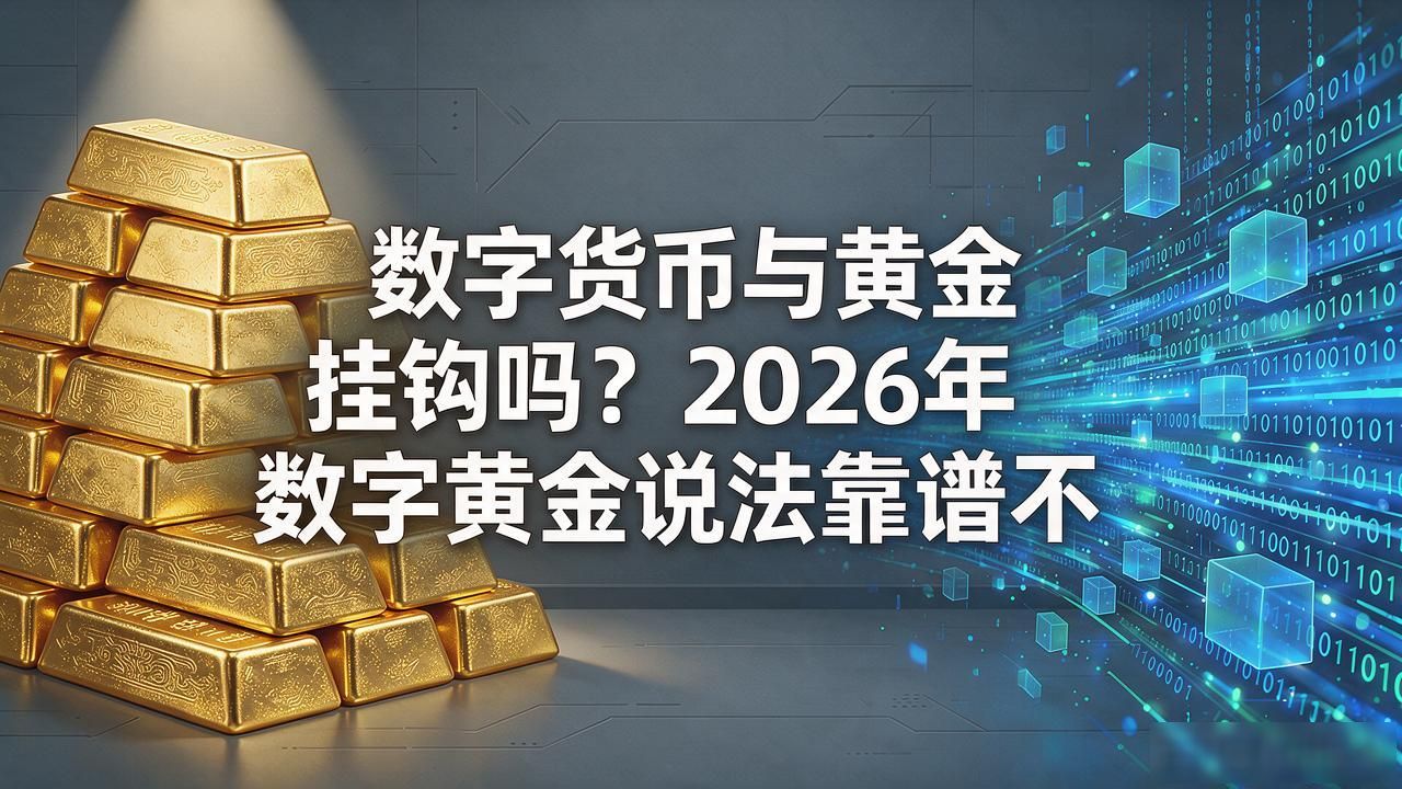 数字货币与黄金挂钩吗？2026年"数字黄金"说法靠谱不